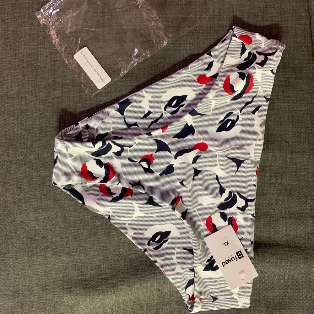 fused Hawaii high waisted bottoms XL